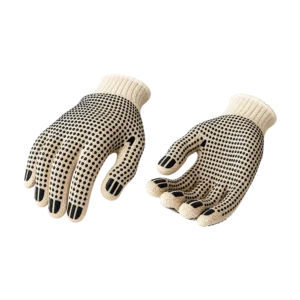 Guante de Hilaza con Punto Pvc
